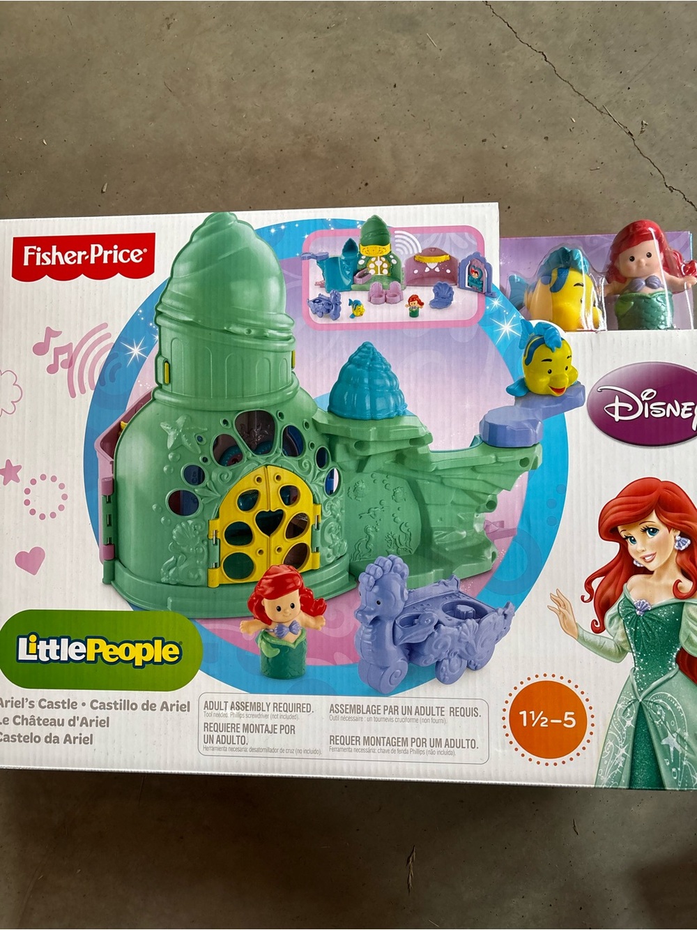 Fisher-Price Little People Disney Ariel's Castle Playset - Green
